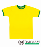 Camiseta Sublimática Amarela e Verde