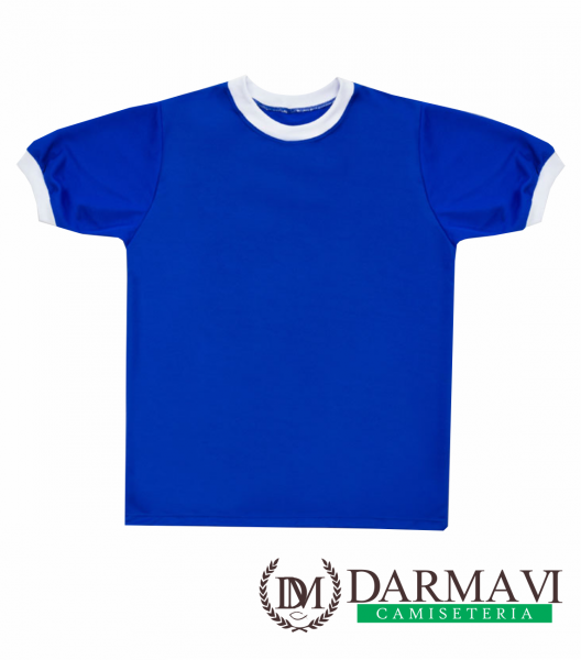 Camiseta Sublimática Azul e Branca